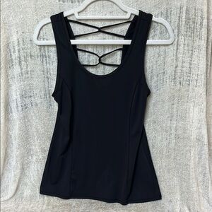 CALIA by Carrie Underwood Black Fitted Backless Tank